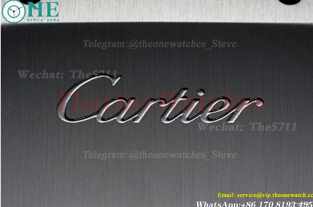 Cartier Mens MY9019 XL Rmn Black GF 40MM PVD RU Santos De 0126